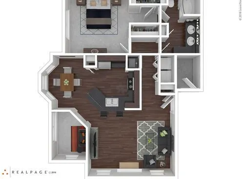 Trails at Corinthian Creek Houston Apartment Floor Plan 3