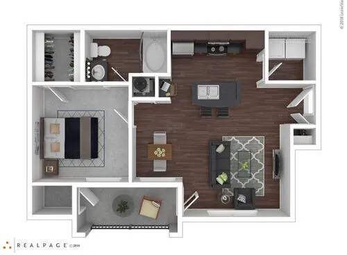 Trails at Corinthian Creek Houston Apartment Floor Plan 5