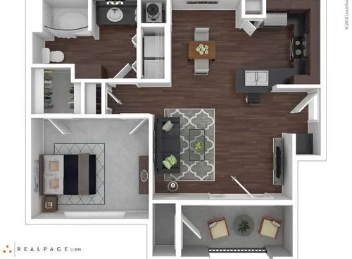 Trails at Corinthian Creek Houston Apartment Floor Plan 6