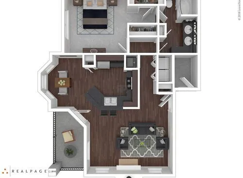 Trails at Corinthian Creek Houston Apartment Floor Plan 7