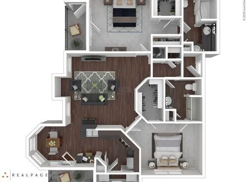 Trails at Corinthian Creek Houston Apartment Floor Plan 8