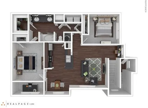 Trails at Corinthian Creek Houston Apartment Floor Plan 9