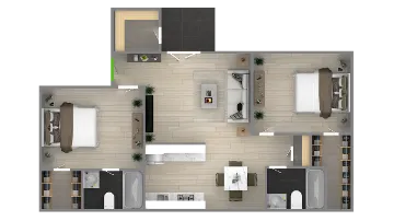 Vantage Point Apartments Houston Floor Plan 3