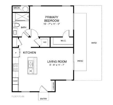 Veranda Dellbrook Houston Apartments Floor Plan 1