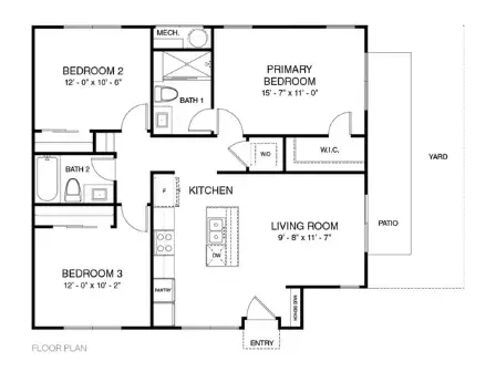 Veranda Dellbrook Houston Apartments Floor Plan 4