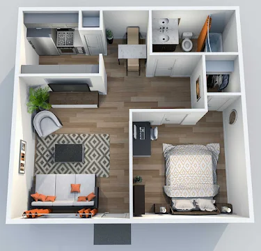 Villa Nueva Apartments Floorplan 1