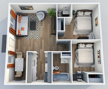 Villa Nueva Apartments Floorplan 3