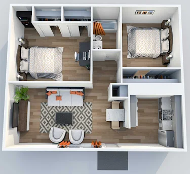 Villa Nueva Apartments Floorplan 4