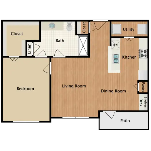 Villages at Cypress Houston Apartment Floor plan 2