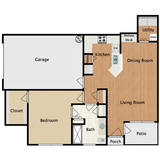 Villages at Cypress Houston Apartment Floor plan 3