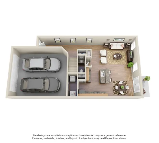 Villas at Huffmeister Houston Apartment Floor Plan 11