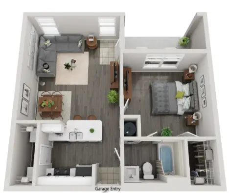 Villas at West Road Houston Aparetments Floor Plan 1