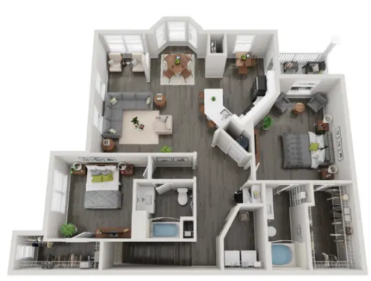 Villas at West Road Houston Aparetments Floor Plan 10