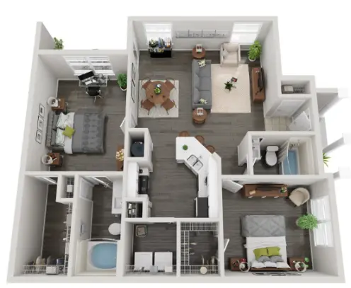 Villas at West Road Houston Aparetments Floor Plan 11