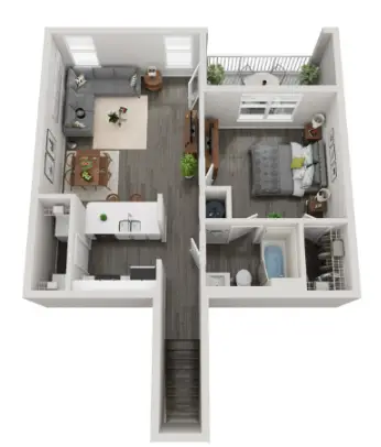 Villas at West Road Houston Aparetments Floor Plan 2