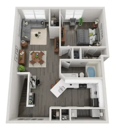 Villas at West Road Houston Aparetments Floor Plan 3