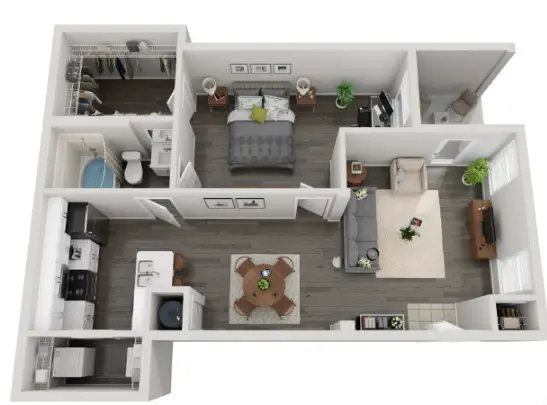 Villas at West Road Houston Aparetments Floor Plan 4