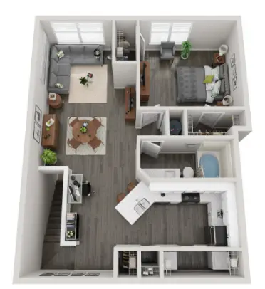 Villas at West Road Houston Aparetments Floor Plan 5