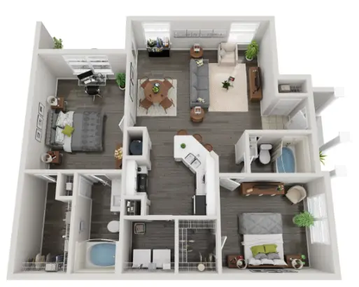 Villas at West Road Houston Aparetments Floor Plan 8