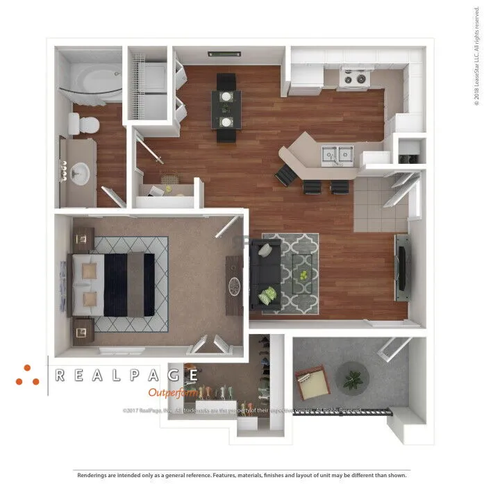 Wellington Park Apartments Houston Floor Plan 1