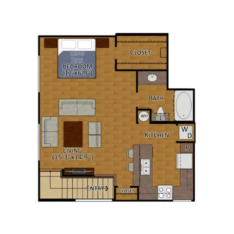 West Lake Park Apartments Houston Floor Plan 1