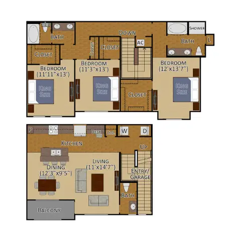 West Lake Park Apartments Houston Floor Plan 12