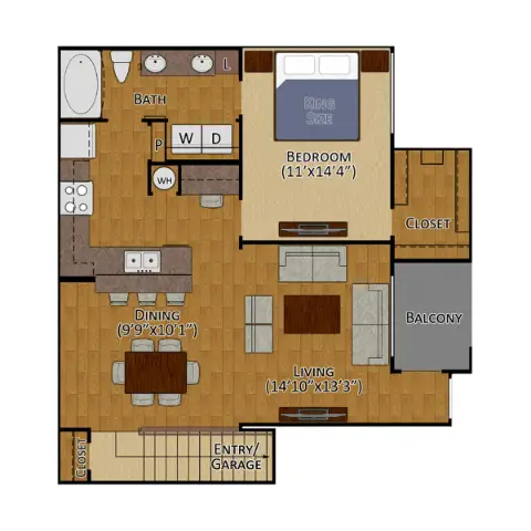 West Lake Park Apartments Houston Floor Plan 3