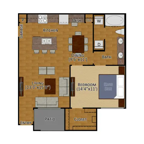 West Lake Park Apartments Houston Floor Plan 4