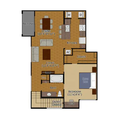 West Lake Park Apartments Houston Floor Plan 5