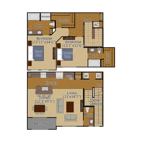 West Lake Park Apartments Houston Floor Plan 8