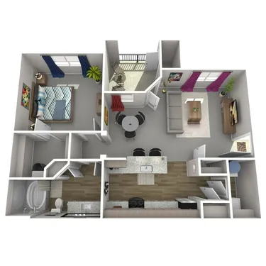 Willow Creek Apartments Floorplan 1