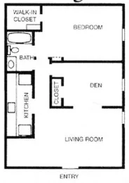 Willow Tree Apartments Floorplan 1