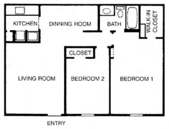 Willow Tree Apartments Floorplan 2