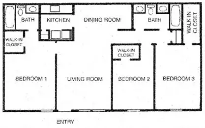 Willow Tree Apartments Floorplan 4