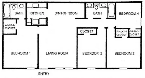 Willow Tree Apartments Floorplan 6