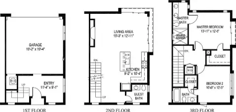 2018 Moser Townhomes Dallas floor plan 2