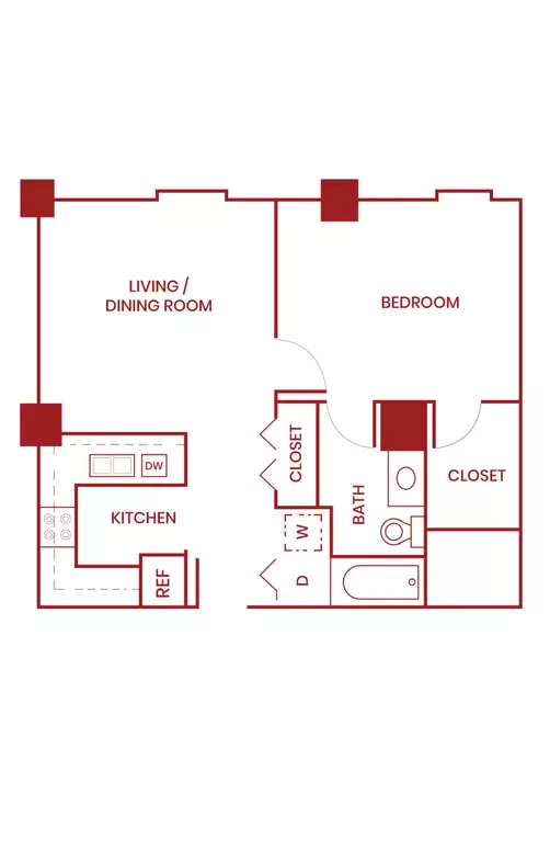 2101 Church Street Apartments Floorplan 7