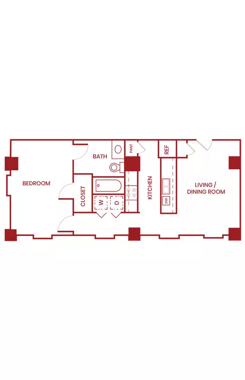 2101 Church Street Apartments Floorplan 8