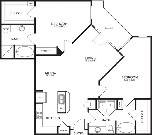 5 Mockingbird Apartments FloorPlan 015