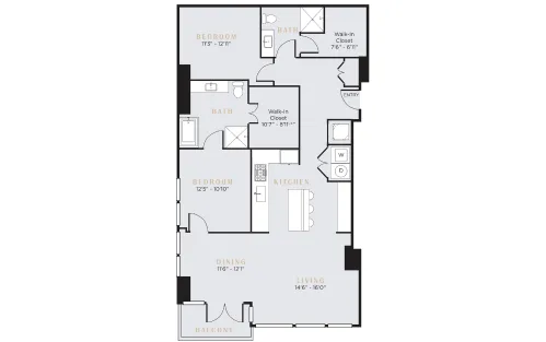 8119 Apartments Dallas Floor Plan 10