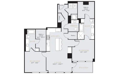 8119 Apartments Dallas Floor Plan 13