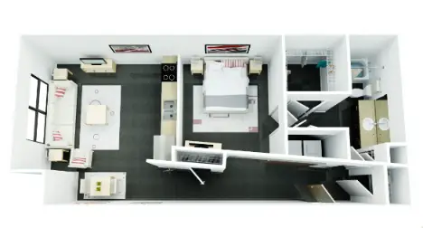 The Henderson floor plan 1