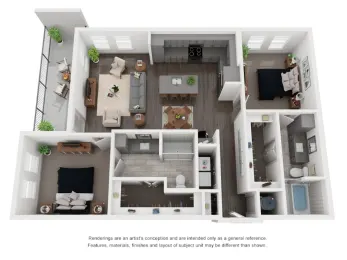 Abstract at Design District Floorplan 11