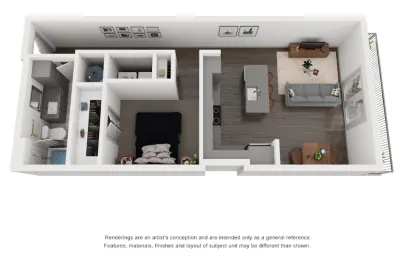 Abstract at Design District Floorplan 3