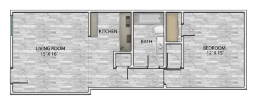 Albion Apartments FloorPlan 3