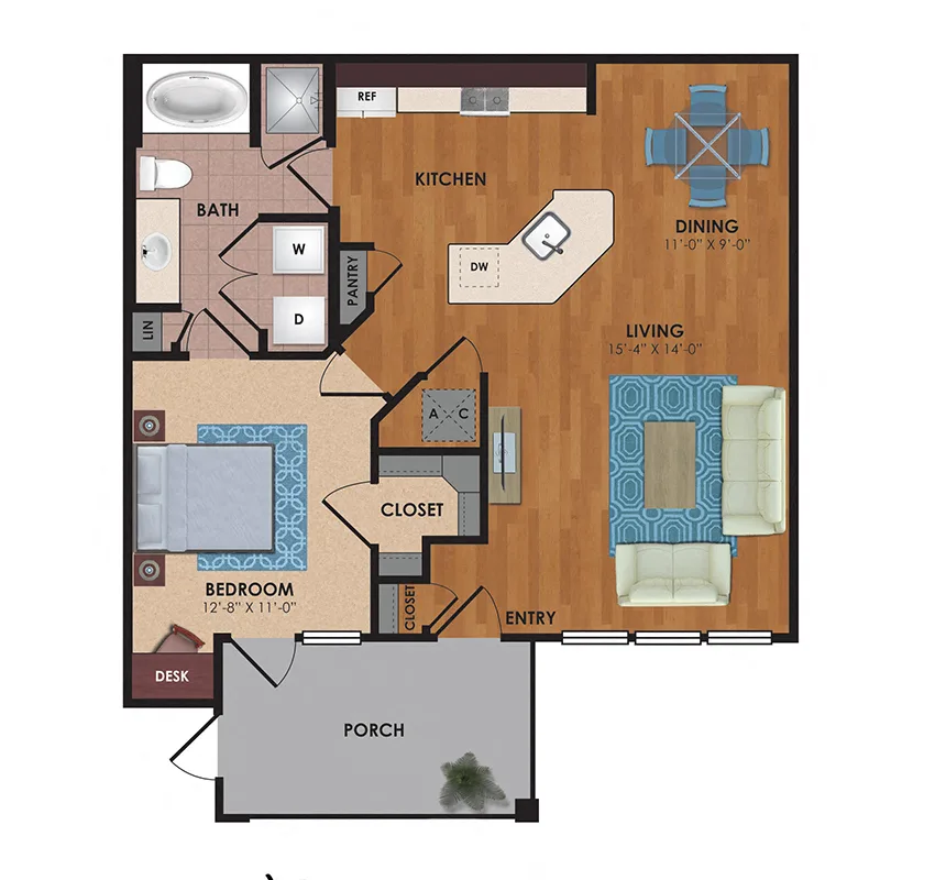 Aliso Briar Forest Houston Apartment Floor Plan 3