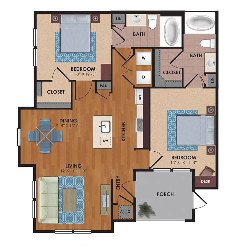 Aliso Briar Forest Houston Apartment Floor Plan 4