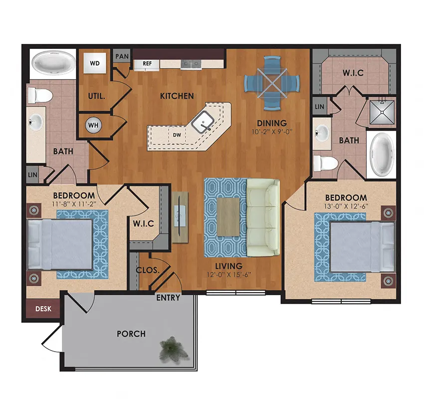 Aliso Briar Forest Houston Apartment Floor Plan 5