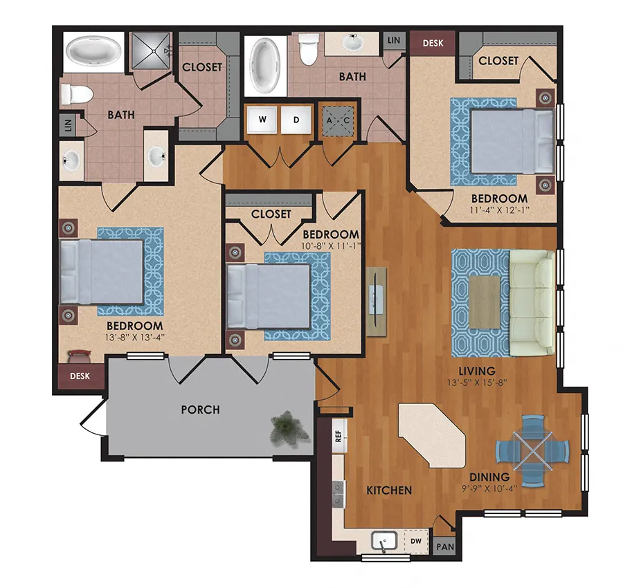 Aliso Briar Forest Houston Apartment Floor Plan 9