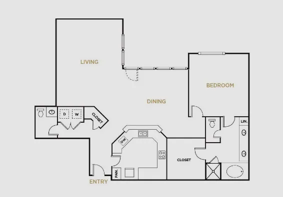 Alto Highland Park Dallas Apartment Floor Plan 4